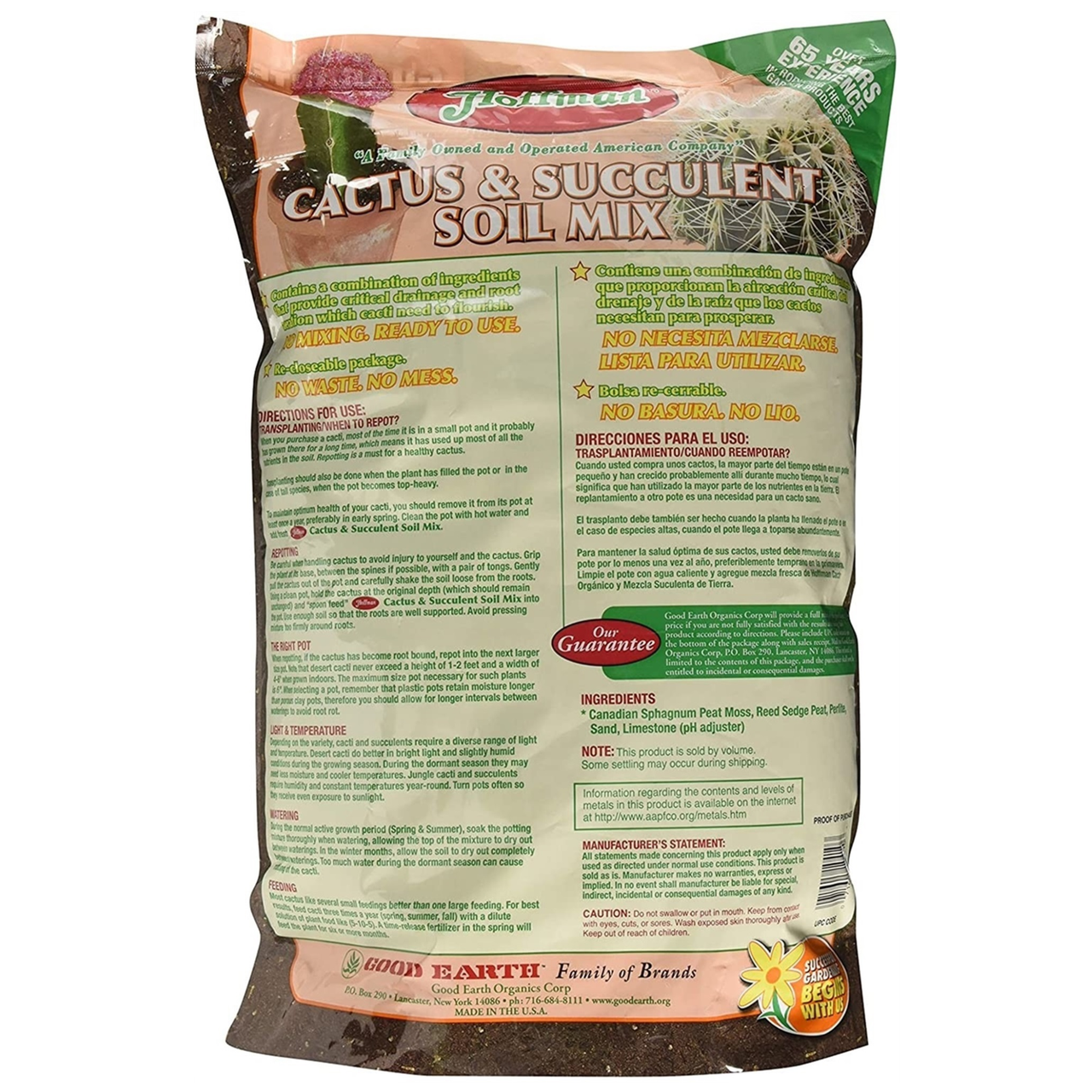 Hoffman Organic Cactus and Succulent Soil Mix (4 Qt.)