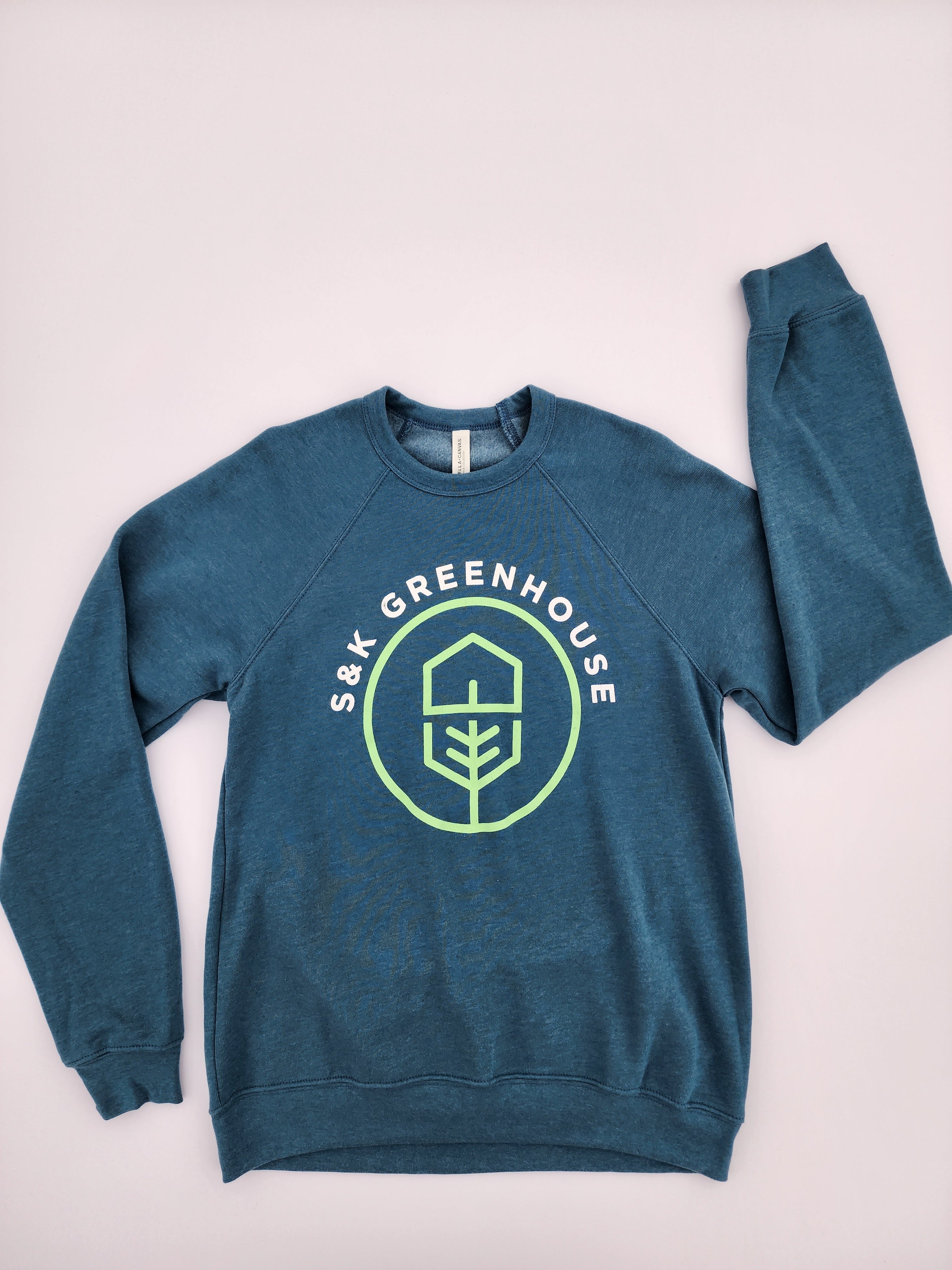 Unisex Fleece Raglan Sweatshirt – S&K Greenhouse